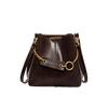 YUYULA Damen Leichter Luxus Rindsleder Eimer Tasche