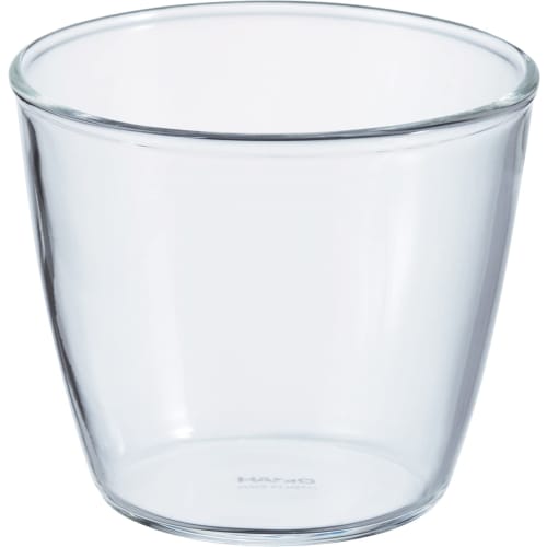 HARIO Varmebestandig Glass Puddingkopper, 200ml, Laget i Japan, PRC-20-BK, Sett med 6, Klar