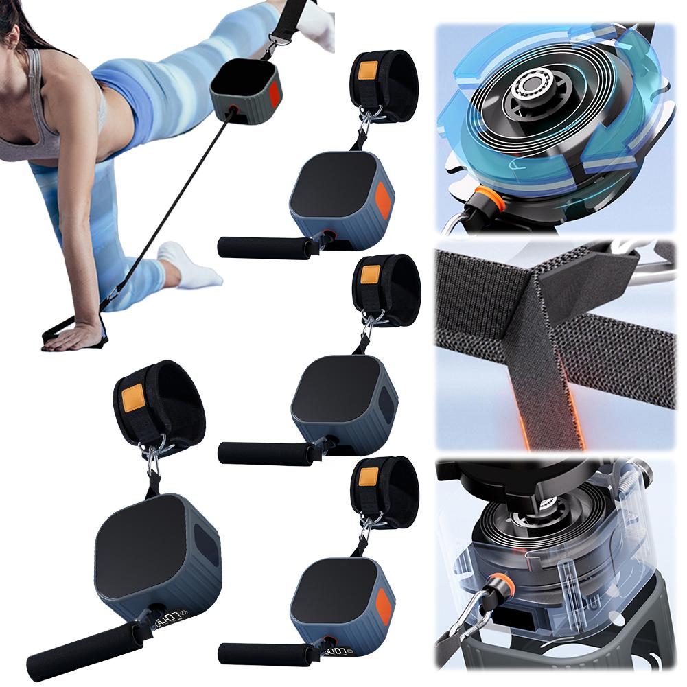 Pompa Fitness Attrezzatura Fitness Resistenza Regolabile Macchina per la Resistenza con Contatore Allenamento della Forza Tirante per Allenamento in P