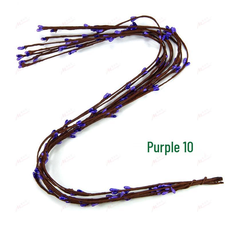 

Colorful 65cm Rattan Berry Bride Hair Accessory Wreath for Weddings