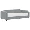 VidaXL Daybed with Mattress Light Grey 90x200 Cm Fabric 3197616
