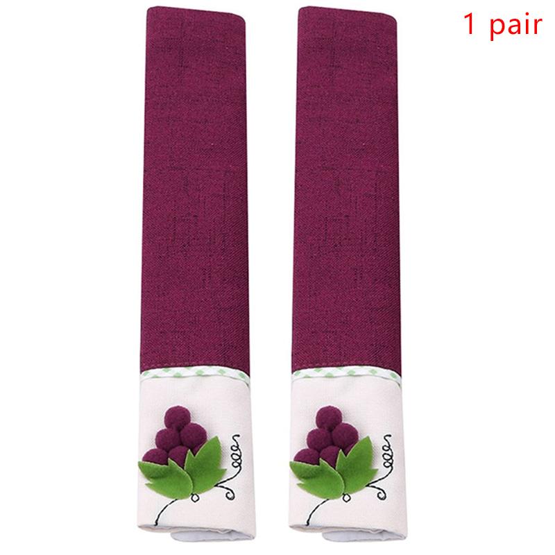 

Чехол на ручку из ткани Чехол на ручку двери Ручка холодильника Перчатки Аксессуары для дома фиолетовый