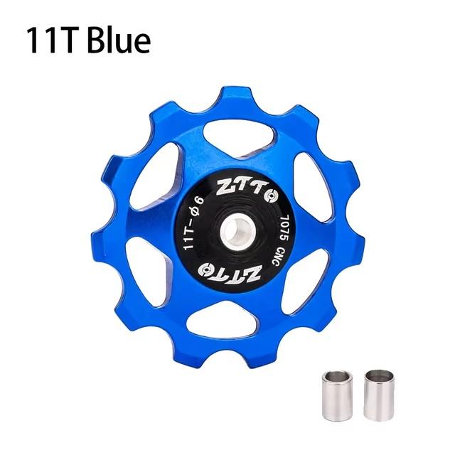 ZTTO 11T 13T MTB Bicycle Rear Derailleur Jockey Wheel Steel Bearing Pulley AL7075 CNC Road Bike Guide Roller Idler 4mm 5mm 6mm
