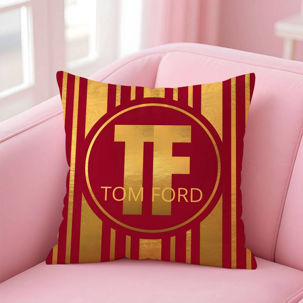 Trendy Brand T-Tom F-Ford Pillow Case Pattern Printed Pillowcase for Living Room Sofa Cushion Cover & Bedroom Decor