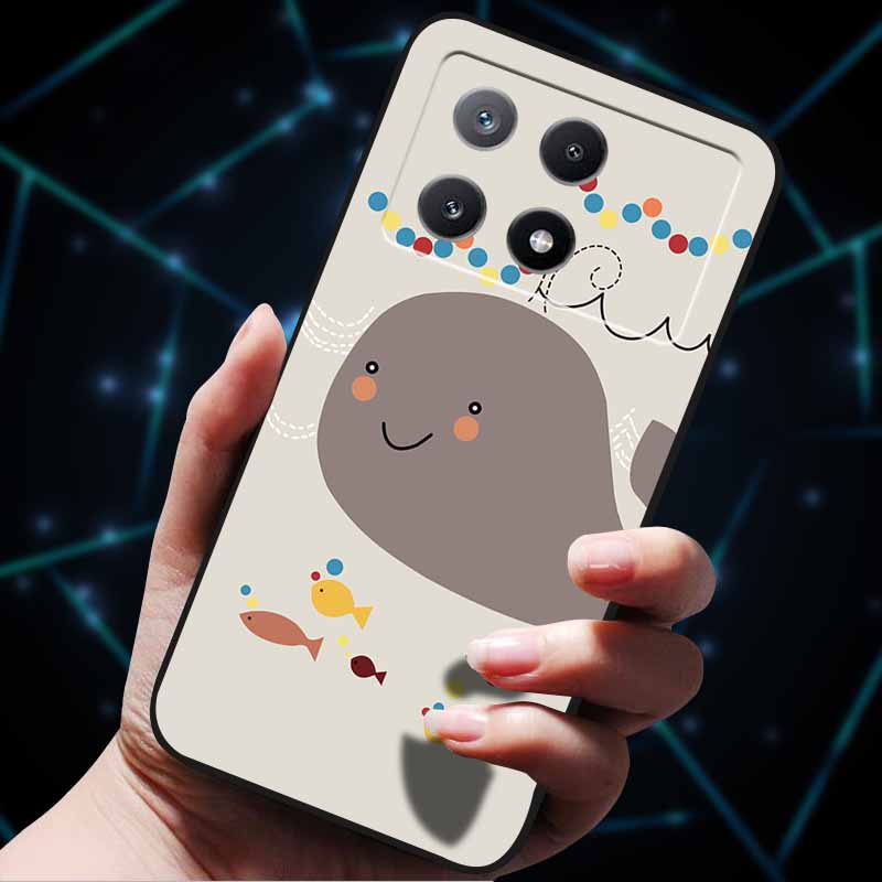 3D Flowers Emboss Fundas For Poco X6 Pro Case Soft Silicone Phone Case for Xiaomi Poco X6 Pro Poco X 6 Pro X6Pro Pocox6 Pro Bags