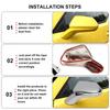 2X For Chevy Camaro SS RS ZL1 LT 2016- ABS Chrome Mirror Cover Car Rearview Side Wing Adhesive Cap Trim Exterior Accessories