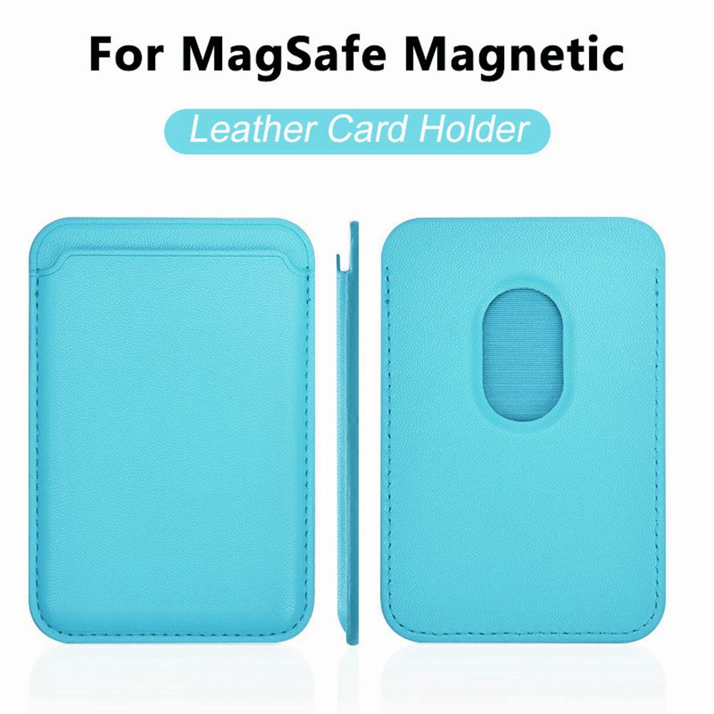 Universelle Kartenhalter-Tasche Für Alle Smartphones Für Magsafe Kabelloses Laden Magnetisches Telefon Leder-Geldbörse Kartenclip Zubehör
