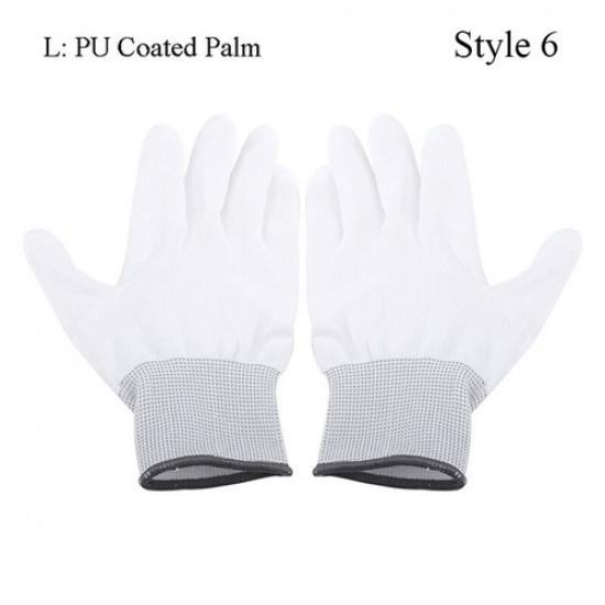 1 Pair Clean Gloves PU Coated Finger Gloves Antiskid Glove Anti Static Mitte ca