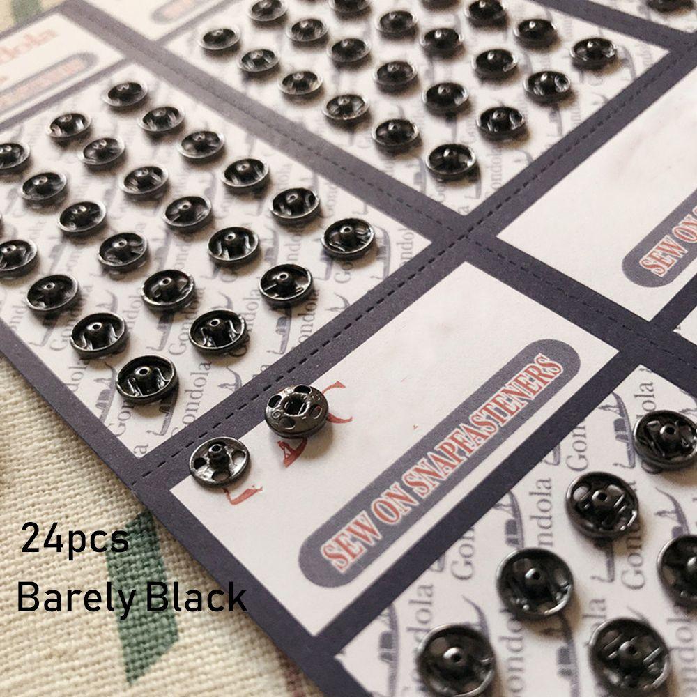 10/24 Stück Mini-Knöpfe für DIY Puppenkleidung Winzige Metallschnalle Verdeckter Druckknopf für 1/6 Puppenkleidung Nähzubehör