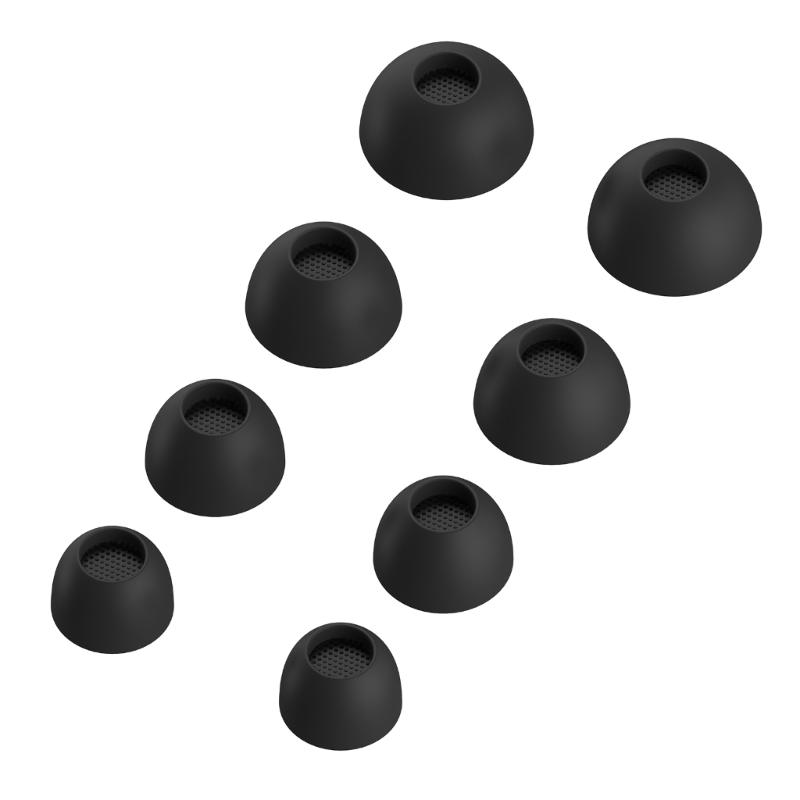 

8Pcs Silicone Ear Tips In Ear Earbuds Eartips Adapters for True Wireless 4 Soft Tips Diameter 8-14mm 1