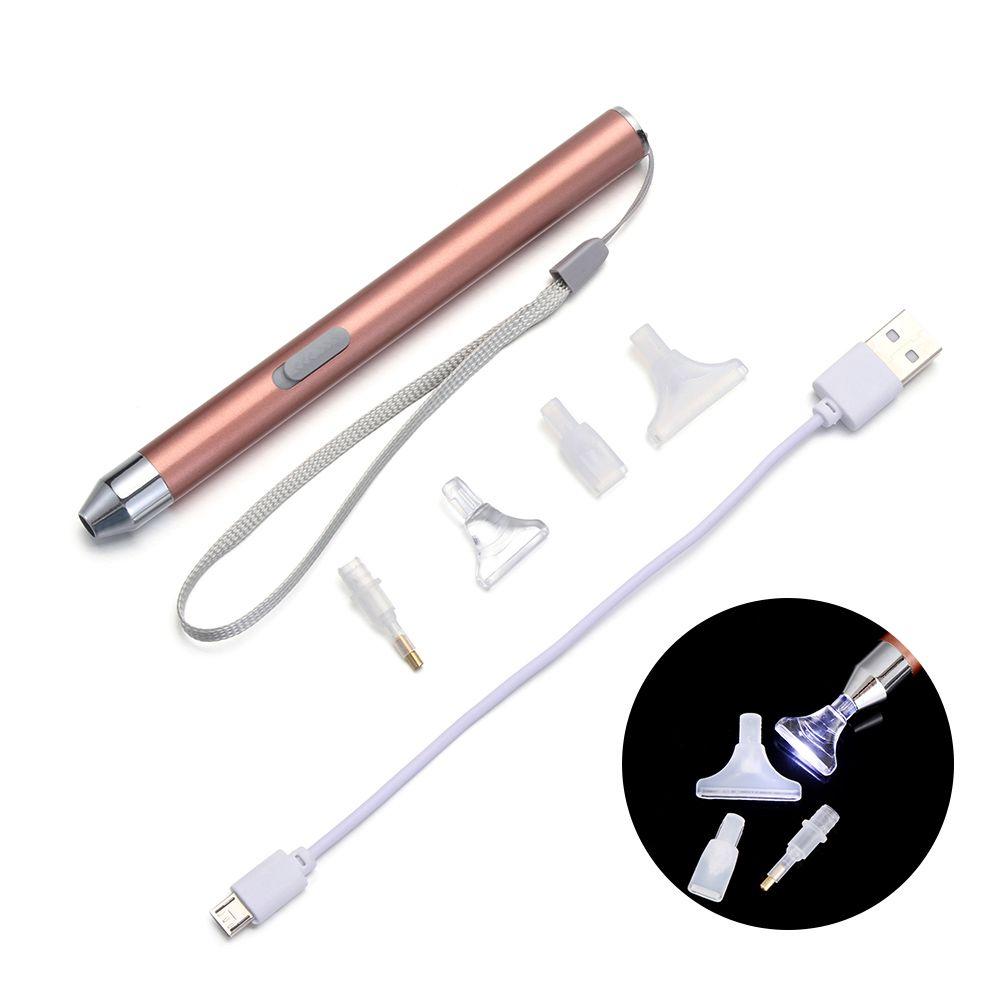 

Вышивка Швейные Принадлежности 5D Алмазная Живопись Ручка для Точечной Выкладки Алмазная Ручка для Рисования Подсветка USB