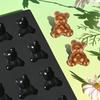 Bear Shaped Silicone Mousse Mold Reusable Baking Mold for Cakes Desserts Heat Resistant Non-Stick & Easy Clean Baking Mold for Home Bakers & Sweet