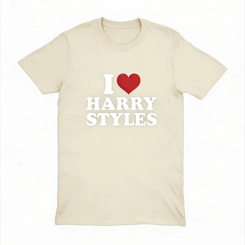 2026 New Love Harry Styles 100Cotton shirt unisex Y2k HighQuality Summer Unisexs Oneck Short sleeve graphic Tshirt fan gift