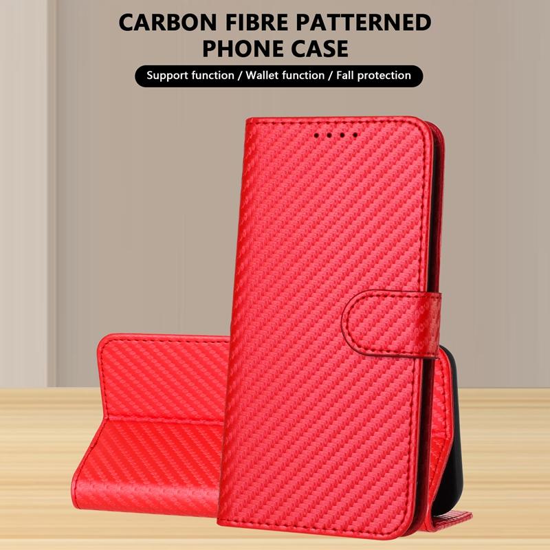 Wallet Flip Carbon Fiber Case For Samsung Galaxy S10 S9 S8 S10E Note10 Plus Note20 Ultra Note9 Note8 S7 Edge Magnetic Cover Etui