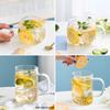 Heat-Resistant Glass Drinking Cup with Handle