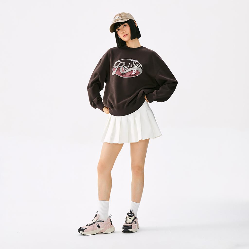 New MLB Preppy Style Collection Boston Red Sox 25FW Sweatshirt Unisex 3AMTV1054-43BRS