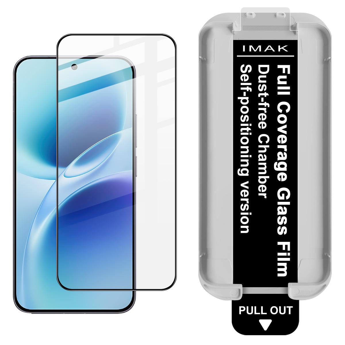 

For Vivo S50 Pro Mini 5G Glass IMAK Dust-free Cabin Full-screen Tempered Glass Film Supports Fingerprint Unlock Vivo S50 Pro Mini 5G