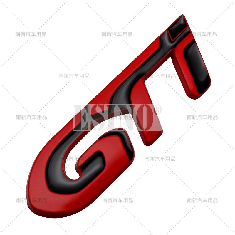 Auto Styling GT 3D Aufkleber Metall Chrom Zinklegierung Emblem BXGSD3 Auto Karosserie Kotflügel Abzeichen für Peugeot GT RCZ 308 508 3008 5008