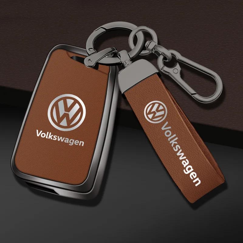 2025 Hot Car Flip Remote Key Case Full Cover Protector Holder Shell Bag For VW Volkswagen Golf 7 MK7 Tiguan MK2 Auto Keychain Ac