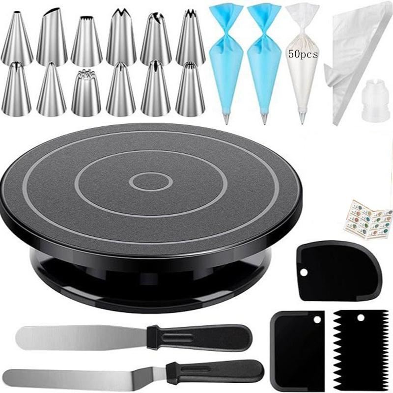 Cake Decorating Kit With Turntable,Complete