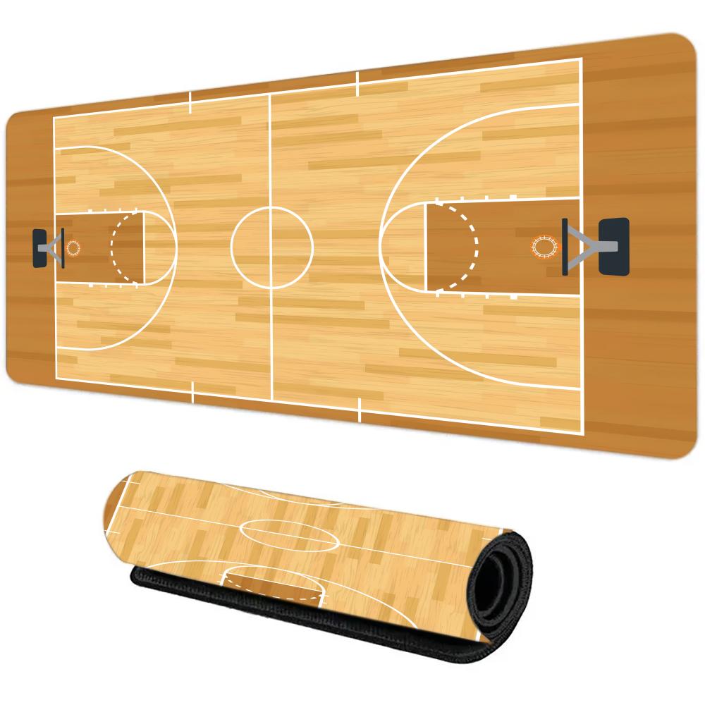 Basketball Field Mouse Pad Large Computer Office Game Table Mat XXL Rubber Antislip Gaming Keyboard Mousepad Long Desk Pads