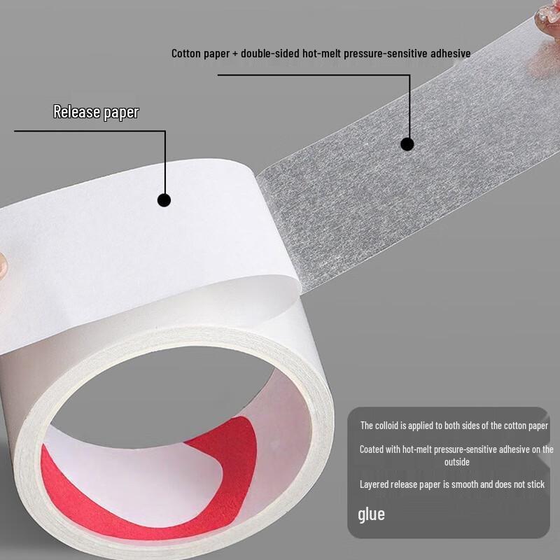 Strong Double-Sided White Paper Tape