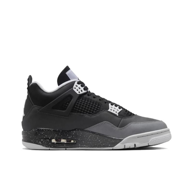 Air Jordan 4 Retro Fear 2024 Unisex Sneakers Black White Anthracite FQ8138-002