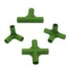 Plastic Flower Support Lawn Stakes Edging Corner Connectors for 11mm Plant Stakes Bracket Connector 5 Pcs