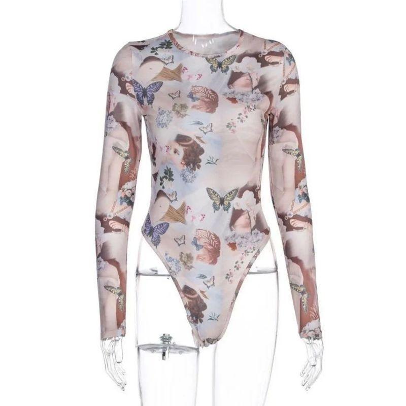 

Принтованный комбинезон с круглым вырезом и длинными рукавами Принтованный комбинезон с круглым вырезом и длинными рукавами 1 S