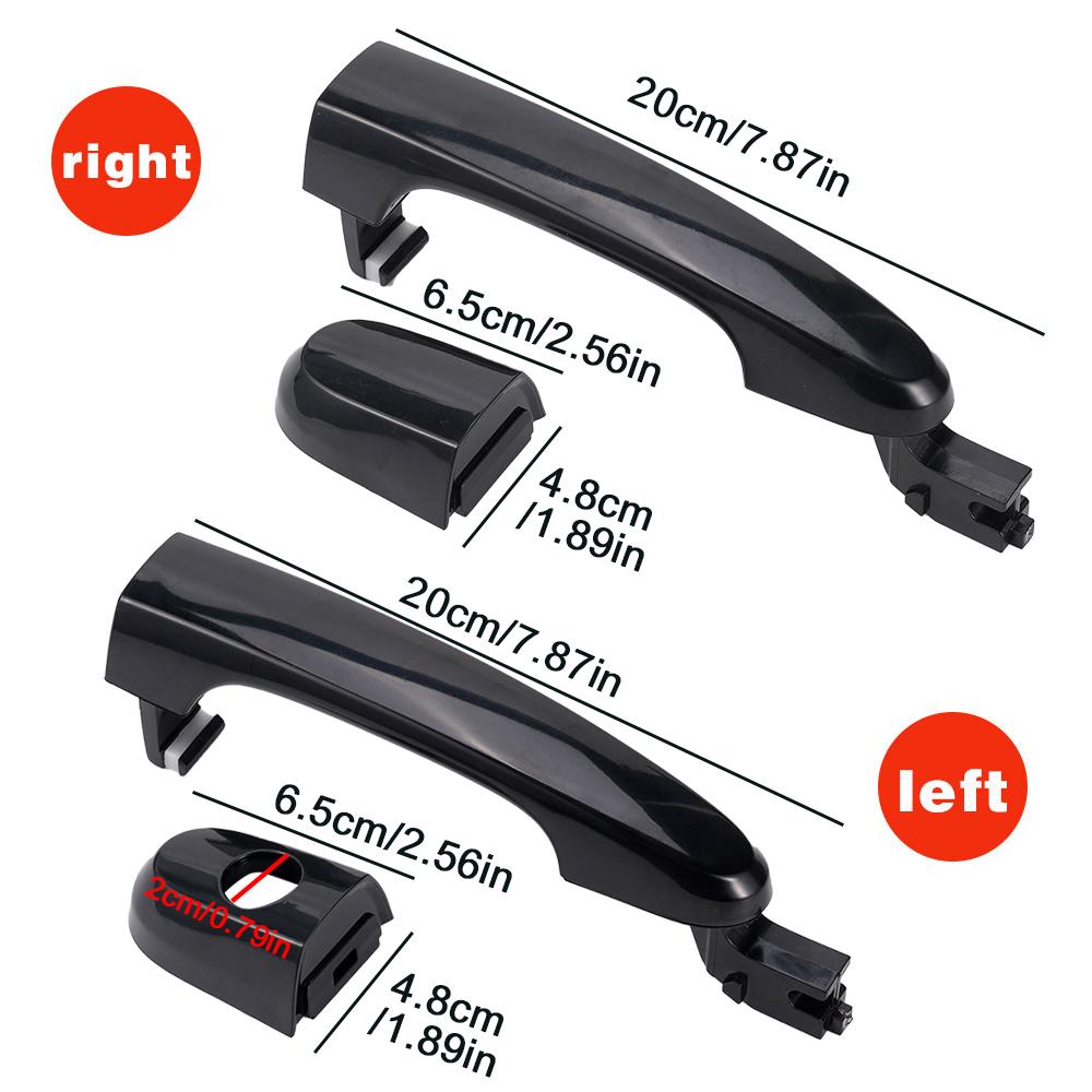 Zewnętrzne klamki drzwi samochodu pasują do Kia Sportage z lat 2005-2010, w tym przód, tył, lewa i prawa strona