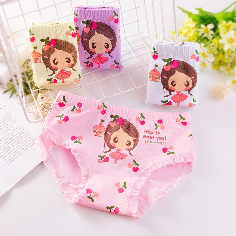 Girls' Fine Cotton Underwear, Sizes 2-12, Assorted Briefs and Shorts