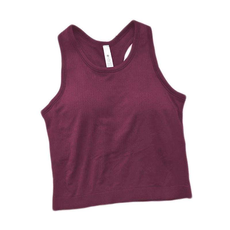 EBB TO STREET Women's Racerback Yoga Tank Top with Chest Pad - Summer Fitness Tight Fit