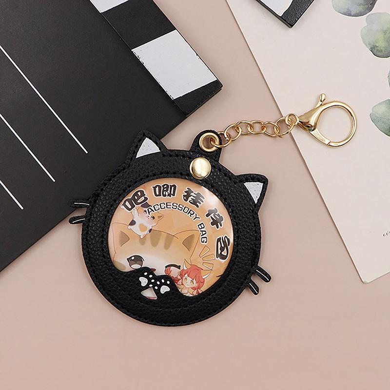 New Cat Shape Ita Bag Pins Badge Protector Case For 58Mm Anime Badges Decoration Bag Accessories Pin Case Birthday Gift