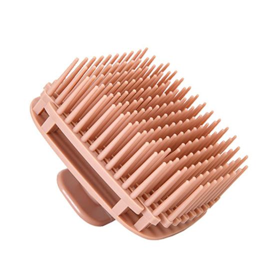 Square Hair Scalp Massage Brush with Finger Strap Anti-Slip Hair Washing кирпич красный