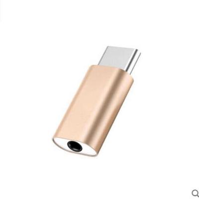 Metalen USB Type C naar Audio USB 3.1 naar 3,5 mm AUX-aansluiting Mini draagbare oortelefoonadapter voor Xiaomi Huawei