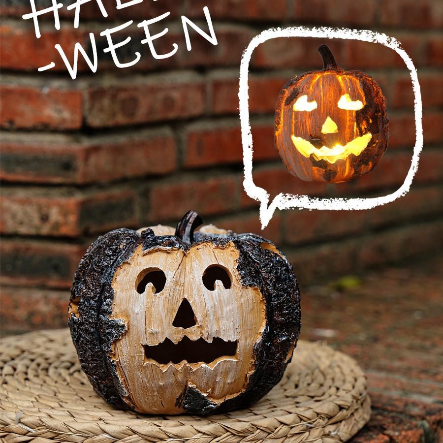 Luminous Large Halloween Pumpkin Lantern: Outdoor Decoration & Shopping Mall Display Props