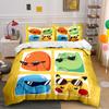 Cool Cartoon Characters Trio Bedding Duvet Cover Set Duvet Cover Pillowcases (1*Duvet Cover 2*Pillowcases, without duvet insert)