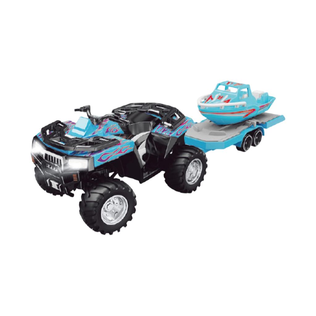 RC Truck, 1:64 Scale Truck With Lights, Remote Control Truck, 2.4GHz Rc Truck, Rechargeable Remote Control Semi Truck With Trailer