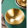 ZISIZ Gold Hammered 304 Stainless Steel Salad Dessert Bowl