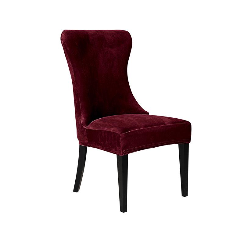 Чехол для изогнутого стула с высокой спинкой Silver Fox Velvet 2023 года современный нескользящий износостойкий дизайн See details for specific dimensions 1090₽