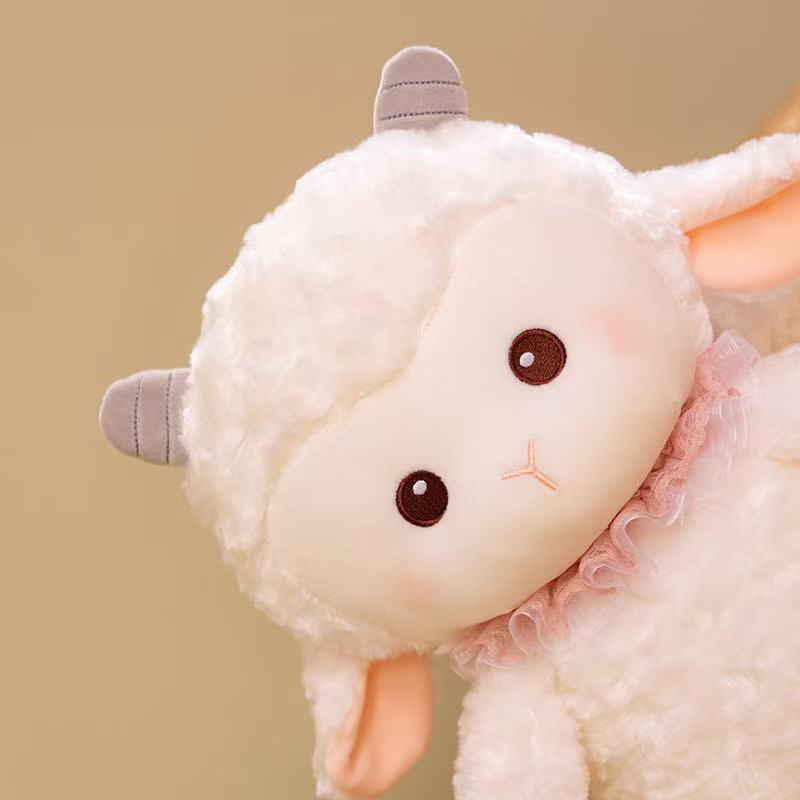 23/30cm Beautiful Sheep Doll Simulation Plush Toy Handmade Doll Cartoon Anime Cute Pillow Cushion Home Decoration Children's Bir