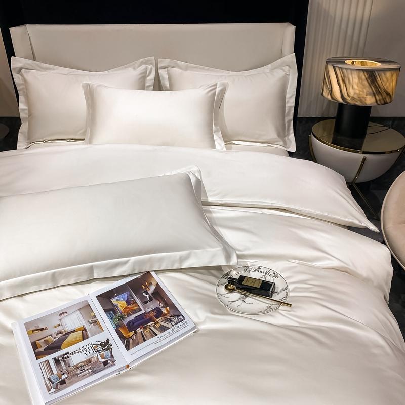 3-teiliges Set Luxus-Bettwäsche-Set aus 100 % ägyptischer Baumwolle, Bettbezug-Set für Einzel-, Doppel-, Queen-Size-Betten, weicher Bettbezug, Kissenbezug