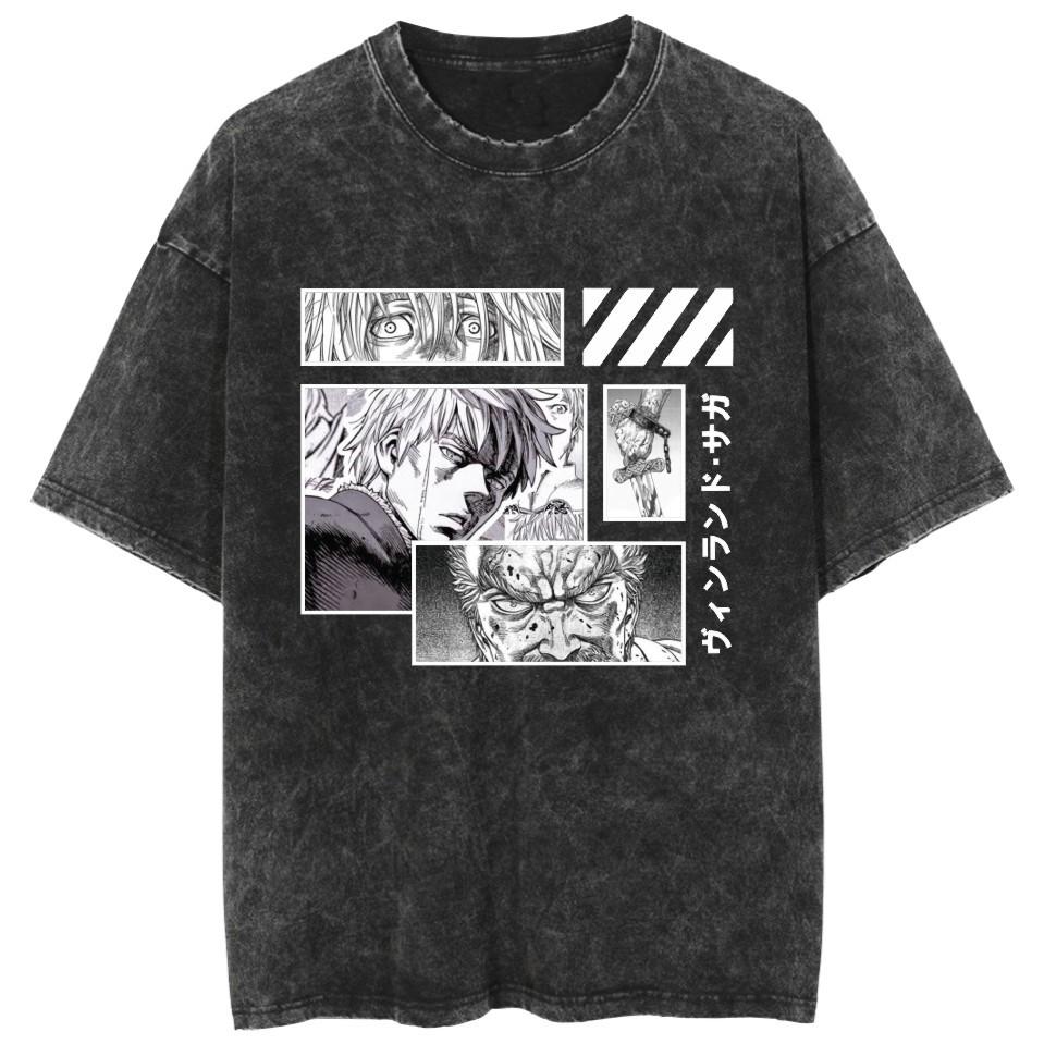 Ice Sea Saga Anime Cotton Casual Short Sleeve T-shirt