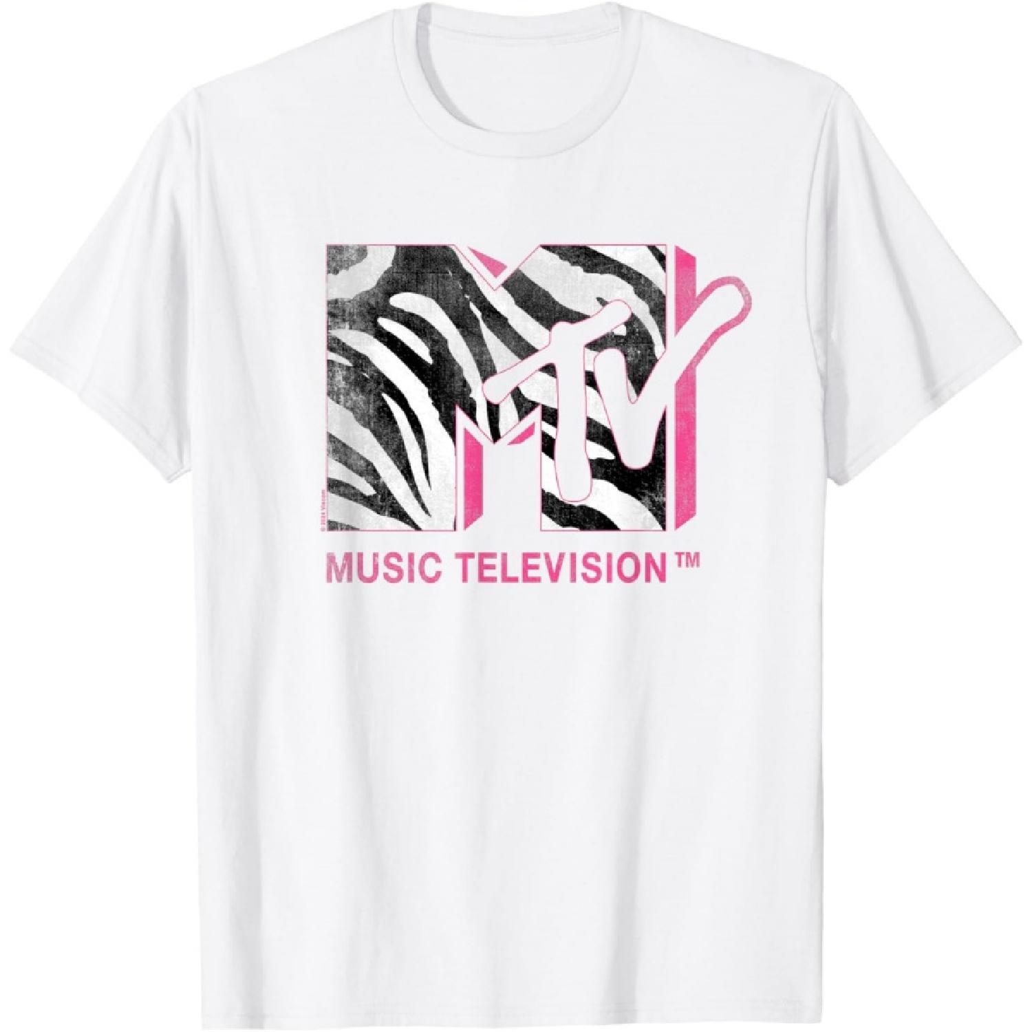 MTV Pink Zebra T-Shirt S