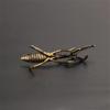 Retro Praying Mantis Small Bronze Ornament, Tea Pet, Tea Play, Insect Art, Desktop Mini Decoration