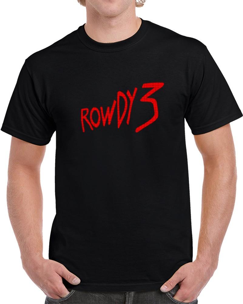 

Rowdy 3 - Classic Black T-Shirt Mens Womens Tees Top M