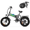 EU Drop Shipping 48V15AH 20inch Fat Tire Folding Ebike 25km/h 250W Electric Mountain Bike Bicycle