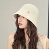 Hat Women's Summer Sunscreen Bucket Hat Bucket Hat Small Thin Knitted Solid Color Simple Versatile Basin Hat