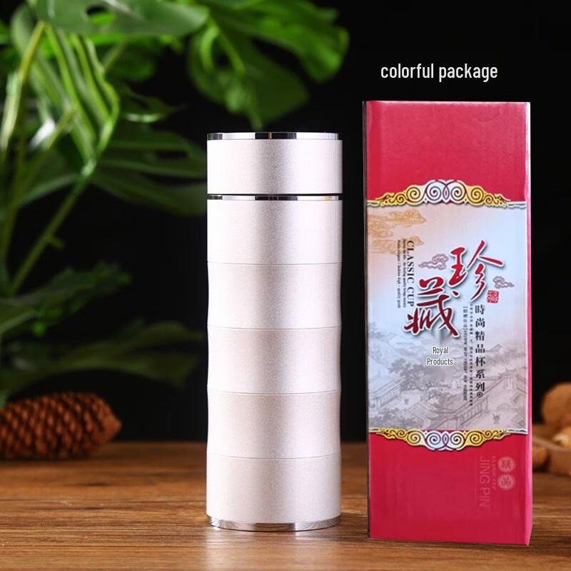 ZISIZ Bamboo Knot Silver Health Cup 301-400ml