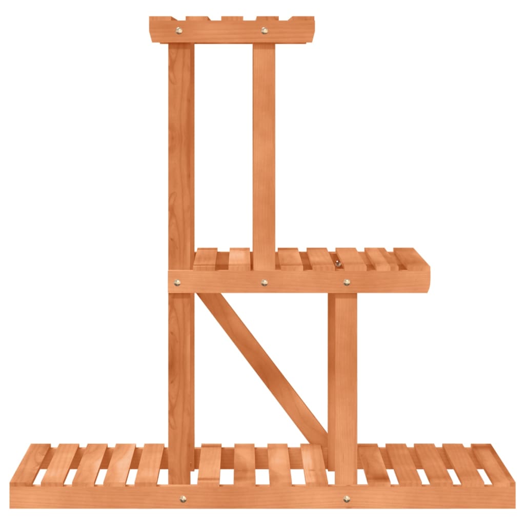 Vidaxl Flower Stand, 81X25X75.5 Cm, Solid Fir Wood